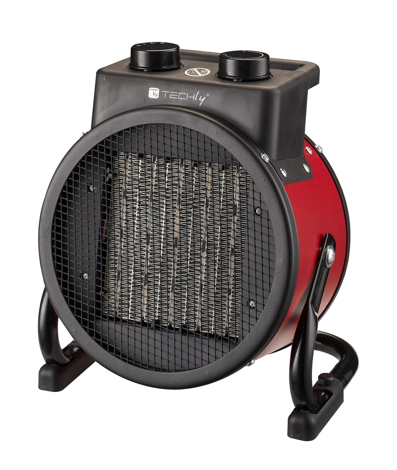 Riscaldatore Ceramico Industriale 2400W con Regolazione Angolo di Soffiaggio Verticale - Techly IC-HEAT002