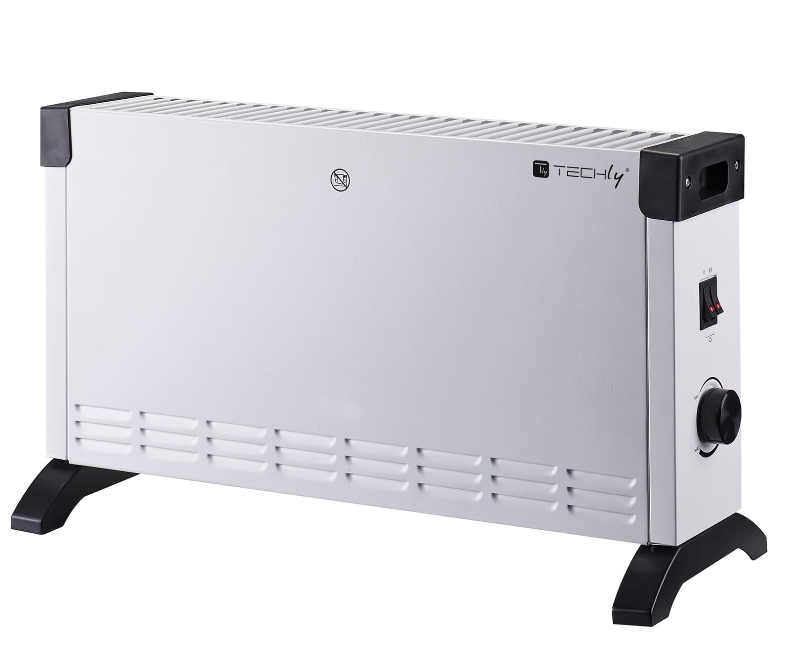 Termoconvettore Indipendente Termoventilatore a Pavimento Riscaldatore Elettrico 2000W - Techly IC-HEAT003