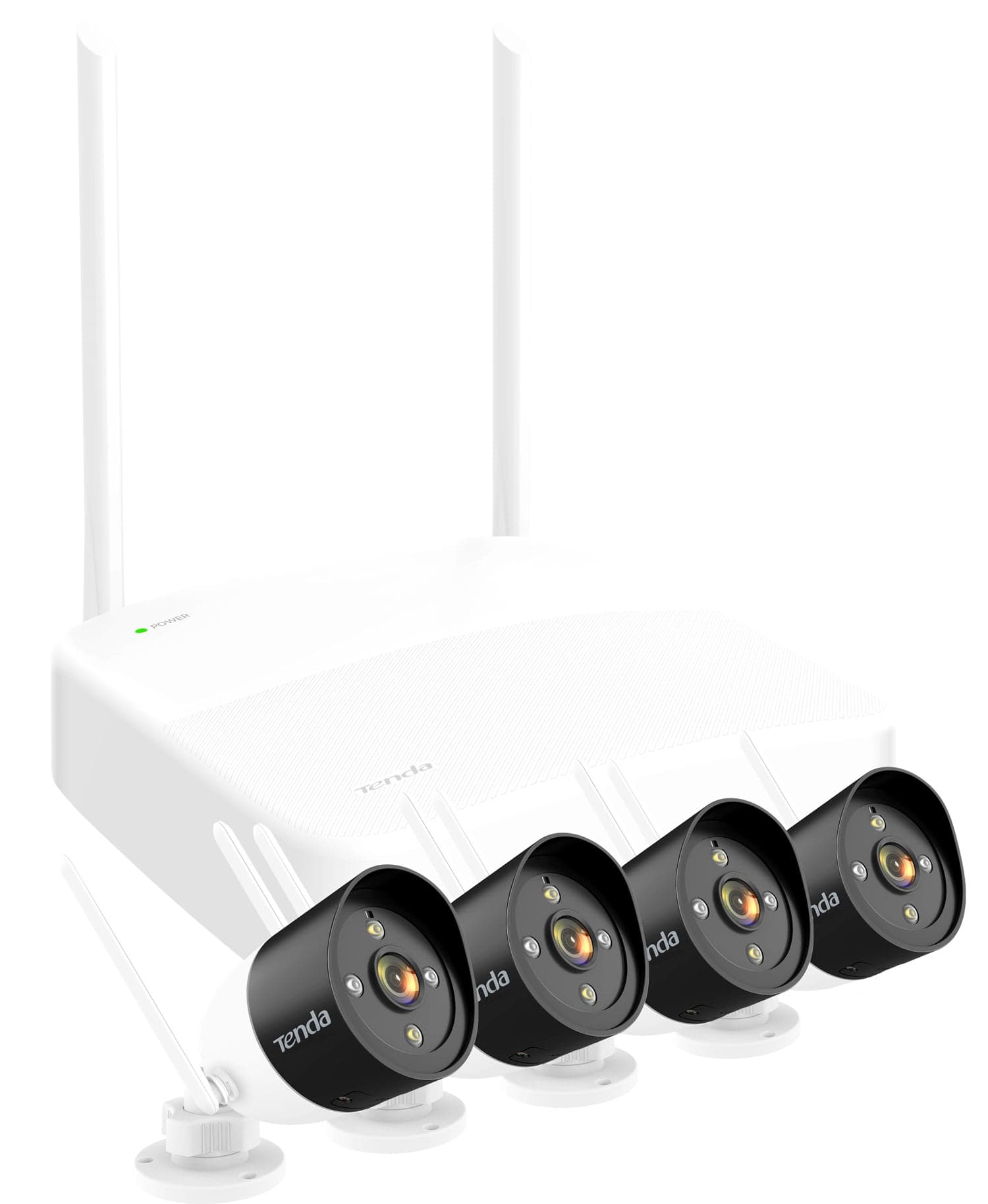 Kit di Sicurezza Video HD Wireless a 4 Canali Videocamere - Tenda IC-K4W-3TC