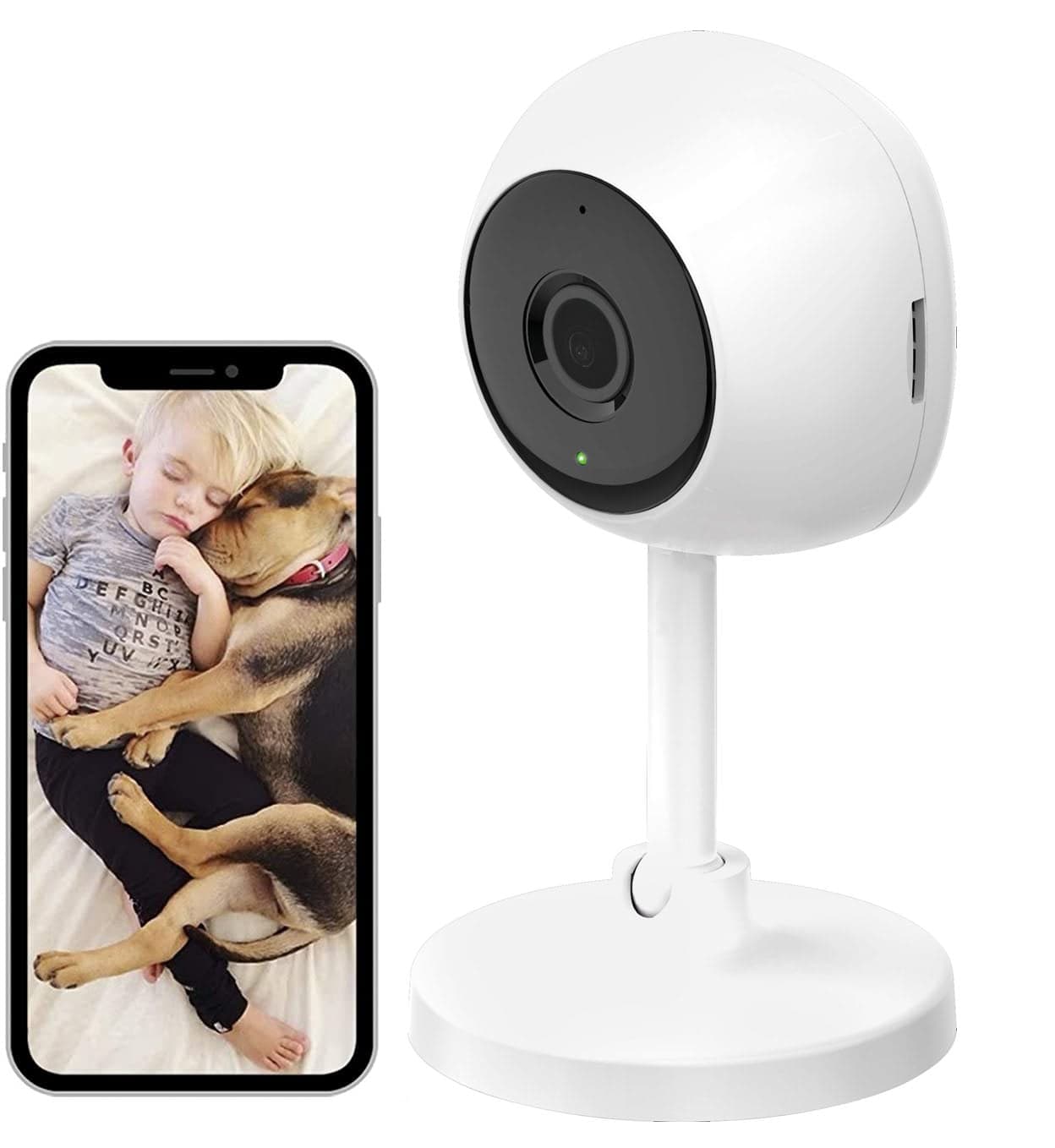 Smart Camera WiFi Full HD 2 MP Controllo Vocale Alexa Google - Woox IC-WO4114