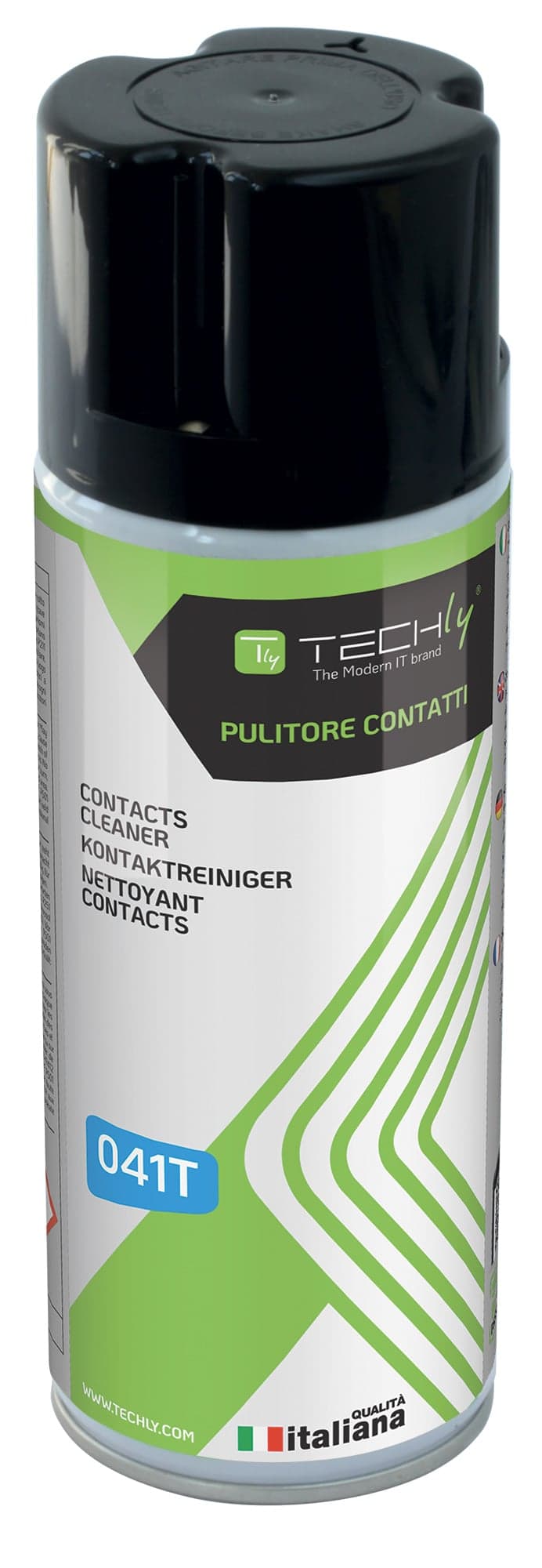 Spray di Pulizia 400ml per Contatti Elettrici ed Elettronici - Techly ICA-CA 041T