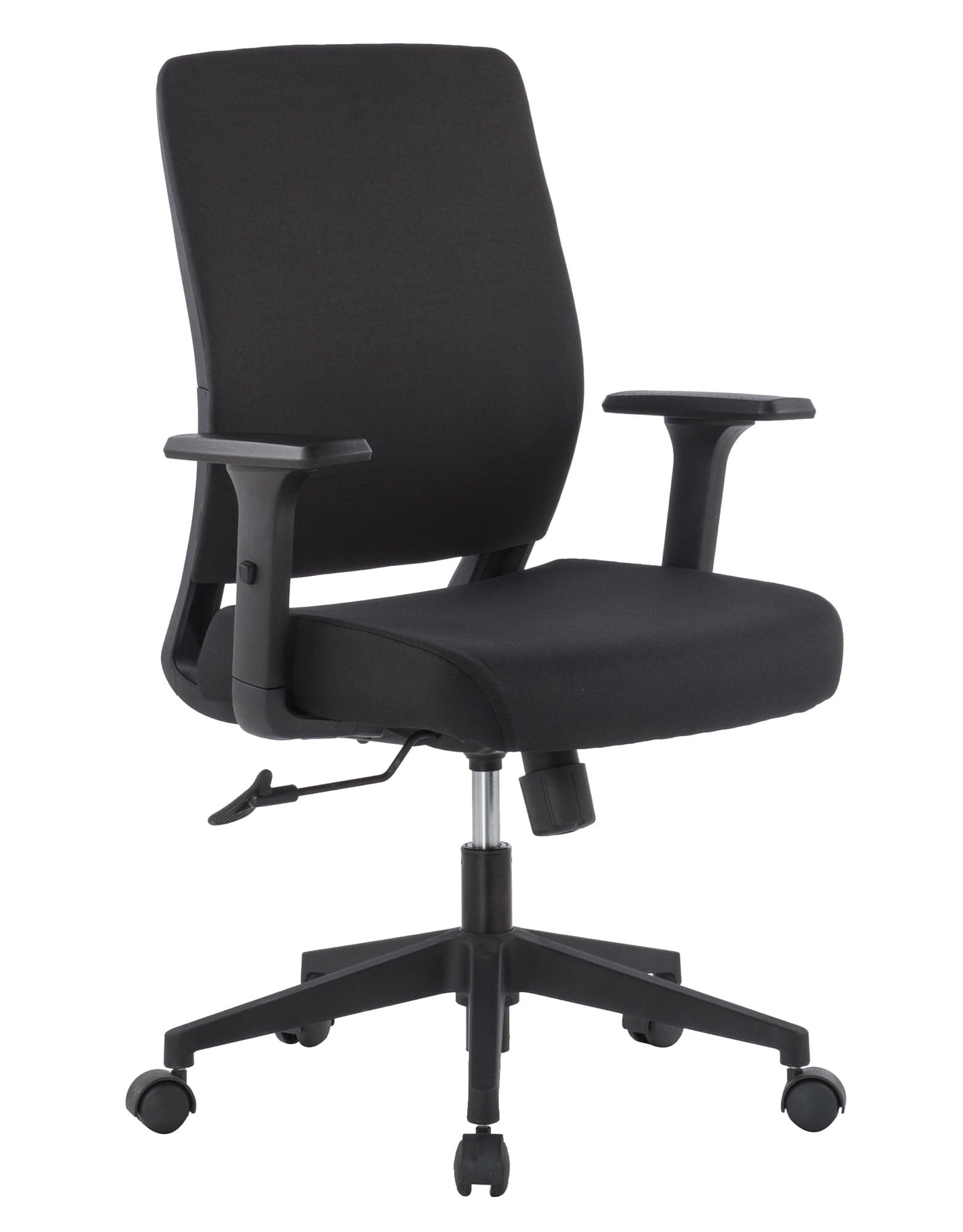 Poltrona da Ufficio con Seduta Imbottita e Braccioli - Techly ICA-CT DC001BK