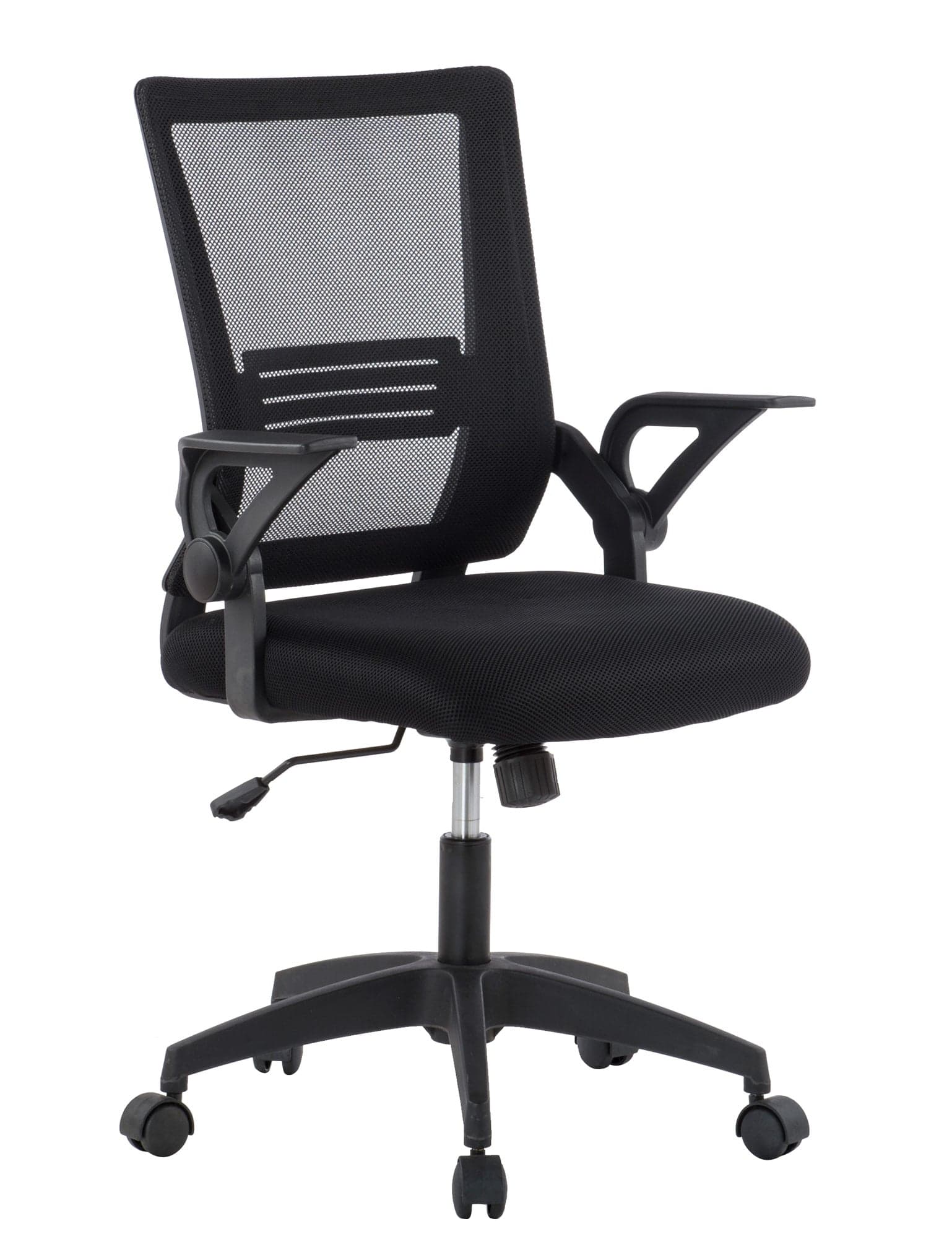 Sedia da Ufficio con Seduta Imbottita e Schienale in Rete - Techly ICA-CT MC003BK