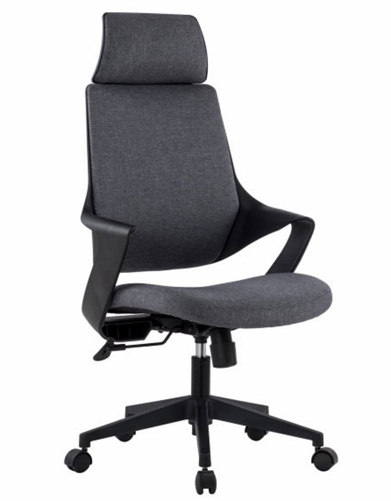 Sedia per Ufficio con Schienale Alto Design Moderno Grigio - Techly ICA-CT MC017