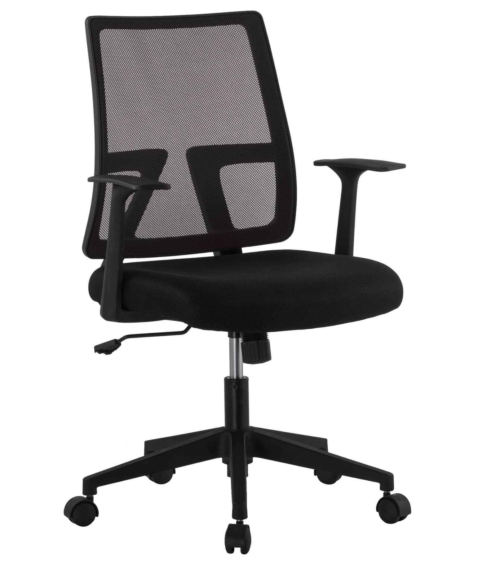 Sedia da Ufficio con Seduta Imbottita e Schienale in Rete - Techly ICA-CT MC085BK
