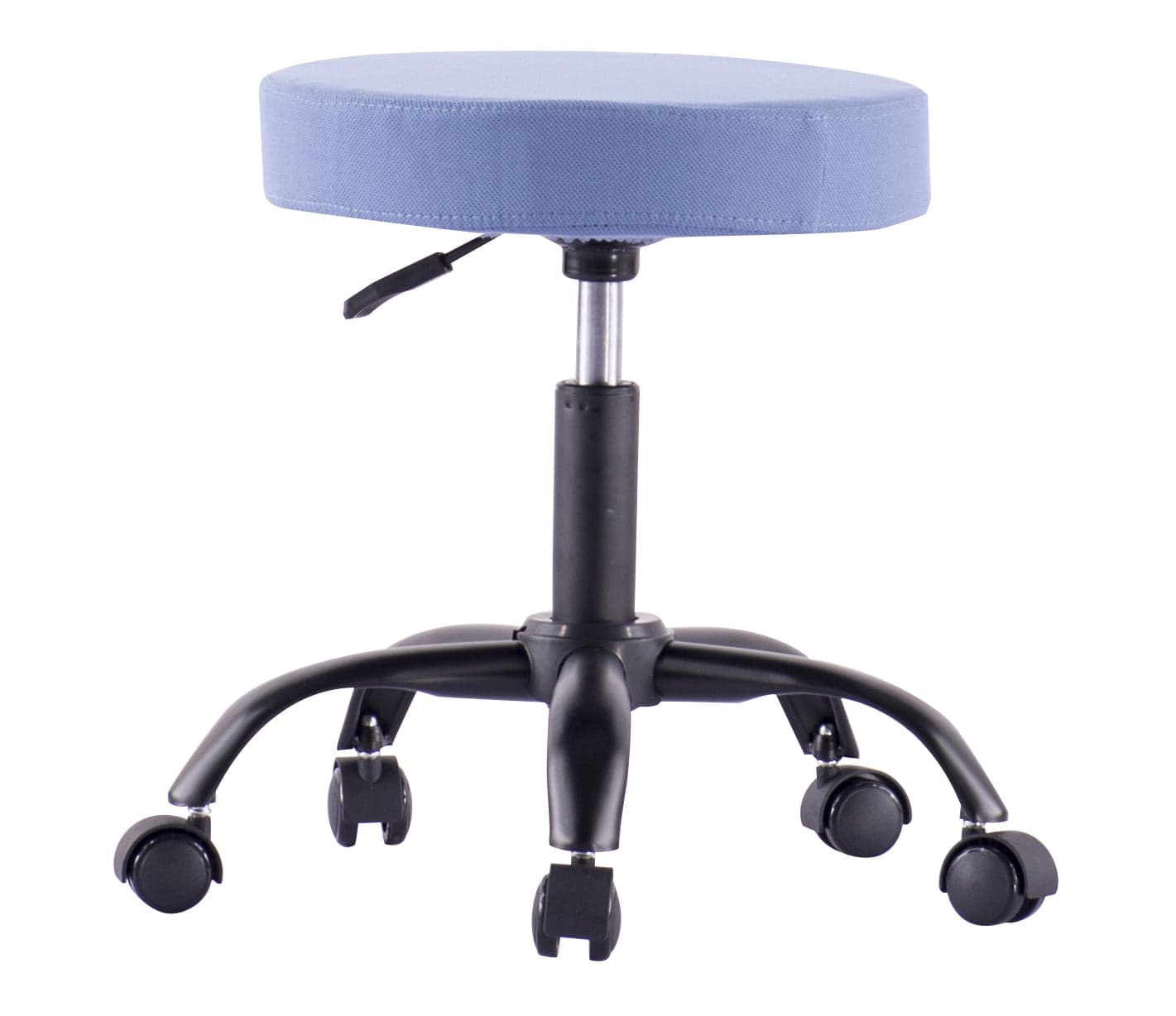 Sgabello Girevole con Ruote Altezza Regolabile Tessuto Sfoderabile Blu - Techly ICA-CT SGW-BL