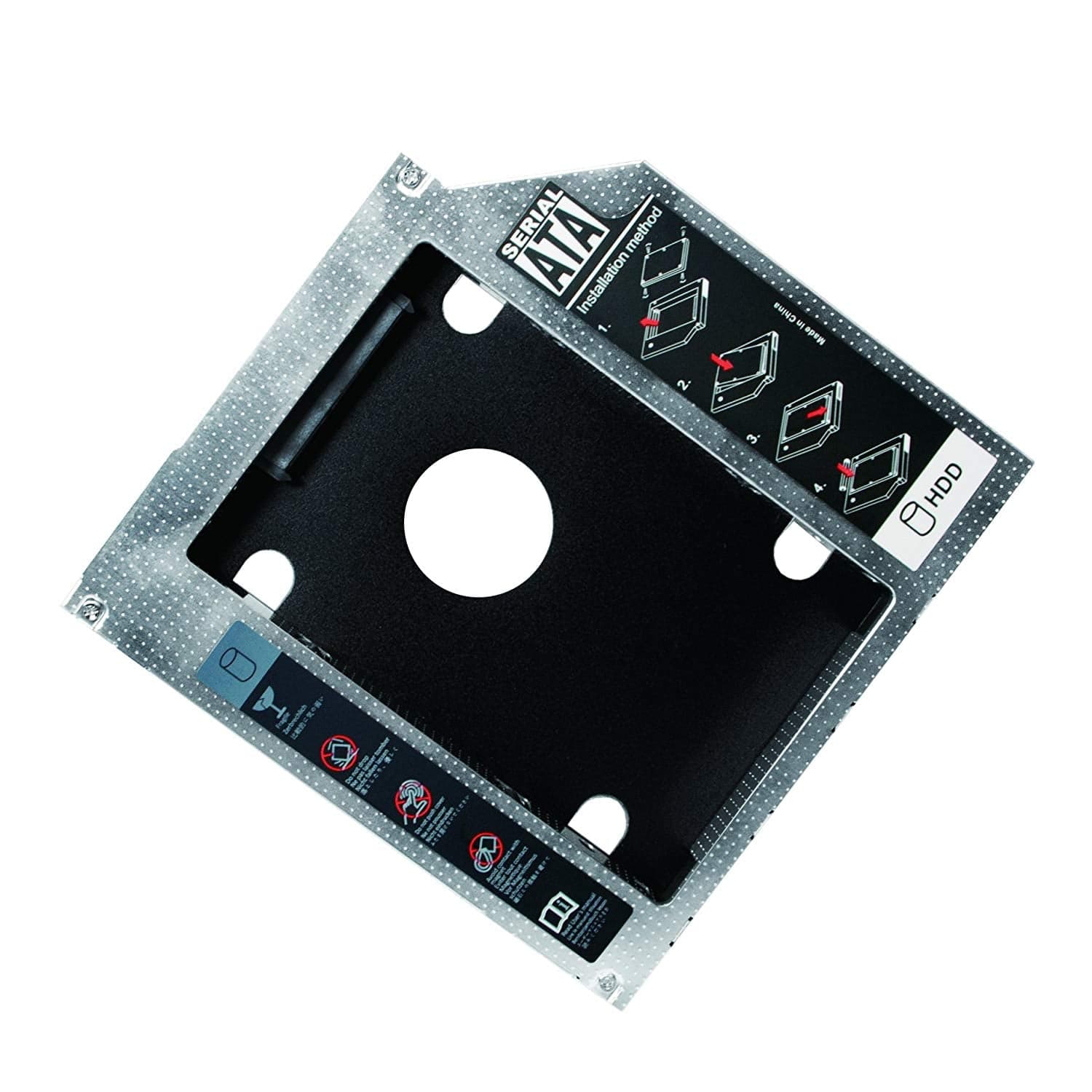 Adattatore SATA HDD Caddy per HDD/SSD 9.5mm Nero - Logilink ICA-FF 2-95