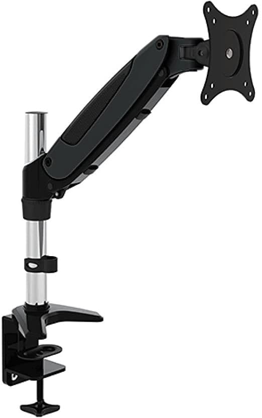 Supporto Tubolare a Gas da Scrivania per Monitor 15-27" 360mm Nero - Techly ICA-LCD 111-BK