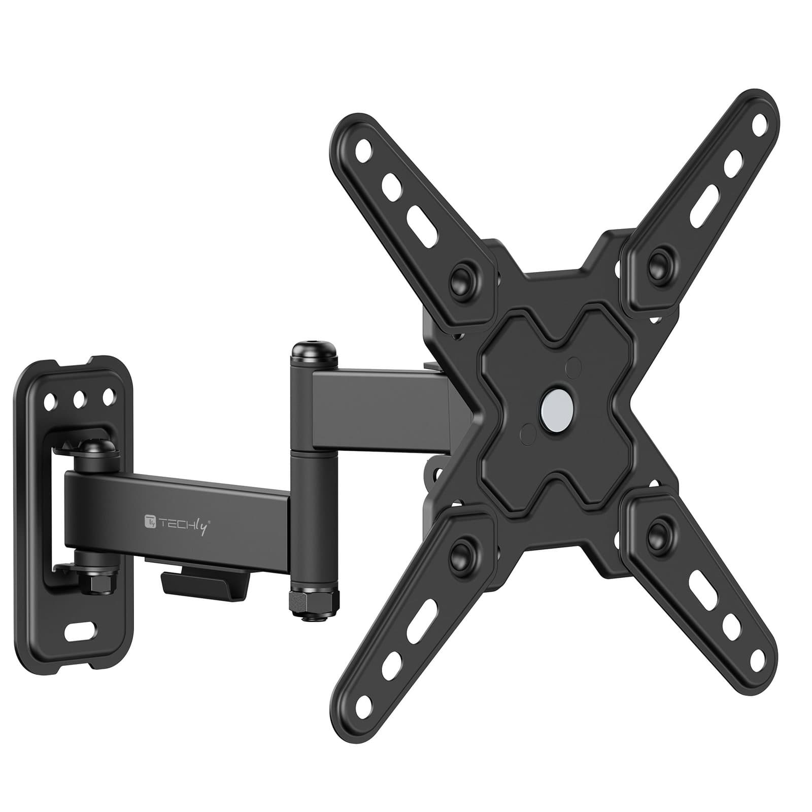 Supporto a Muro Universale 3 Snodi per TV LED-LCD 13-43" Nero - Techly ICA-LCD 422