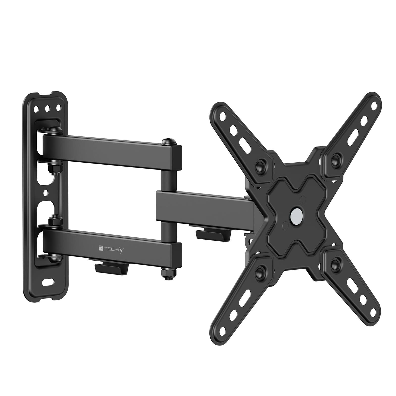 Supporto a Muro Universale 3 Snodi per TV LED-LCD 13-43" Nero - Techly ICA-LCD 423