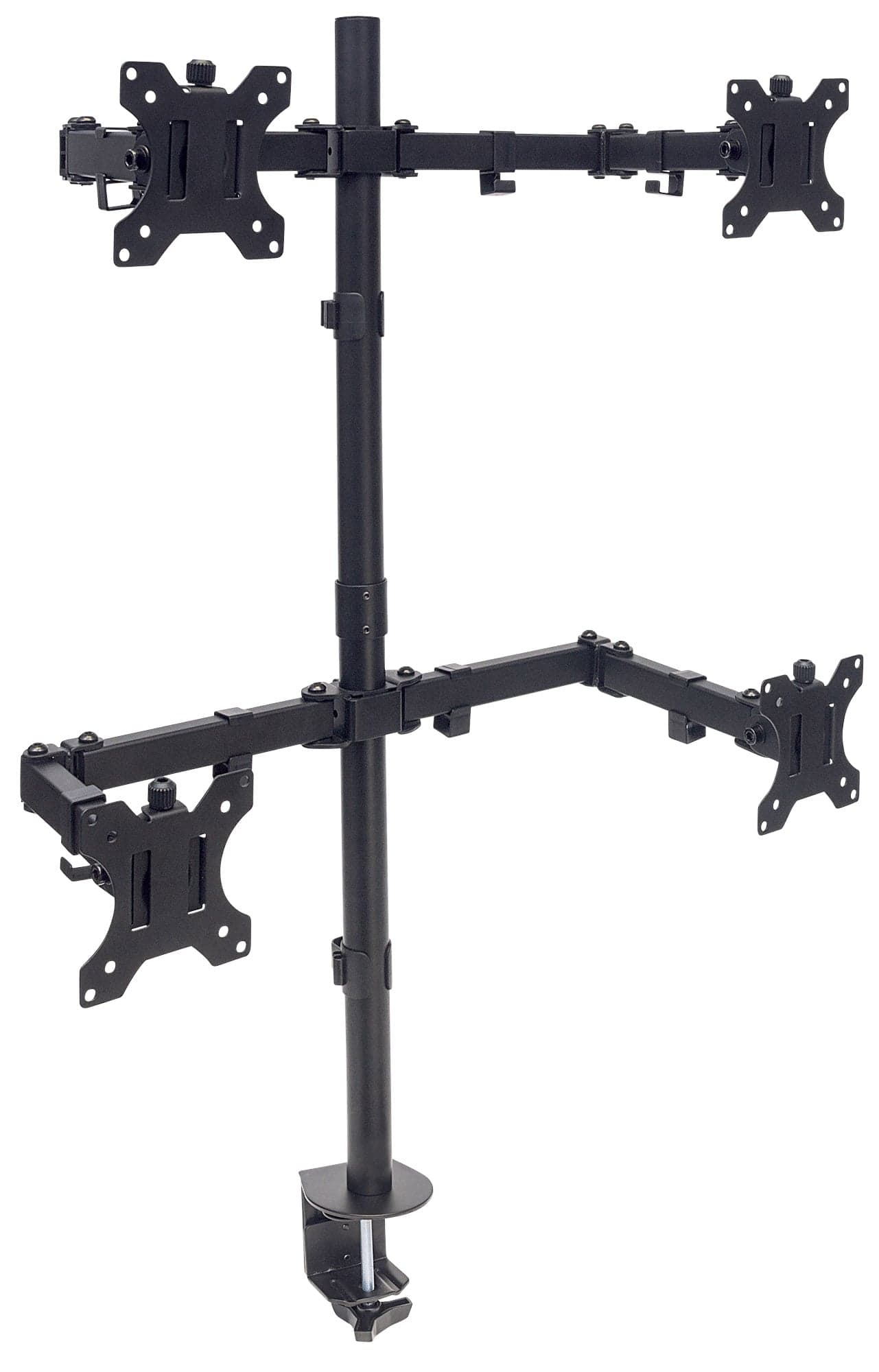Supporto da Scrivania per 4 Monitor 13-32" con Morsetto - Manhattan ICA-LCD 461-Q