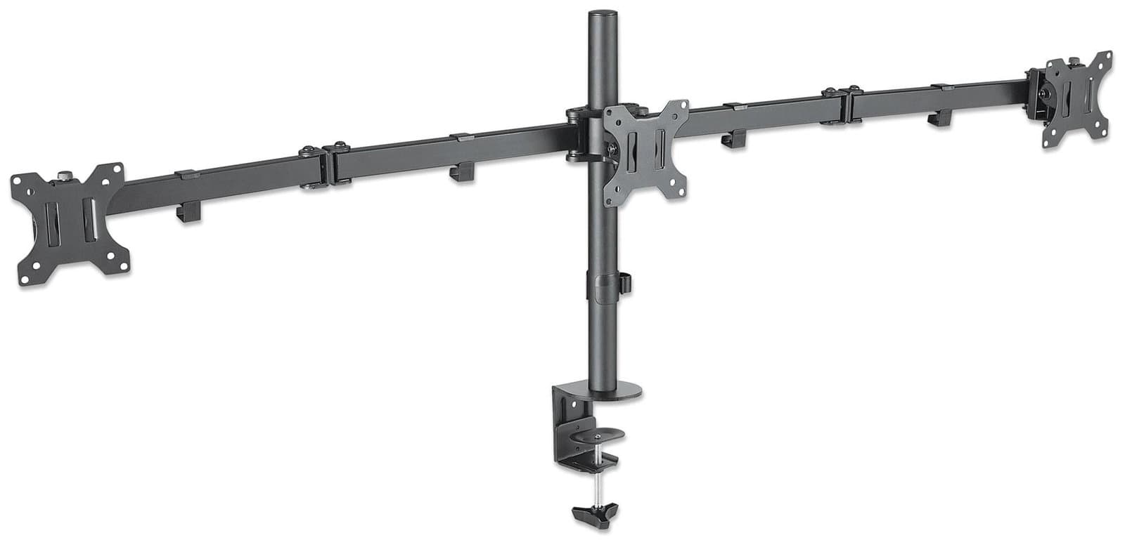 Supporto da Scrivania per 3 Monitor 13-27" con Morsetto - Manhattan ICA-LCD 461-T