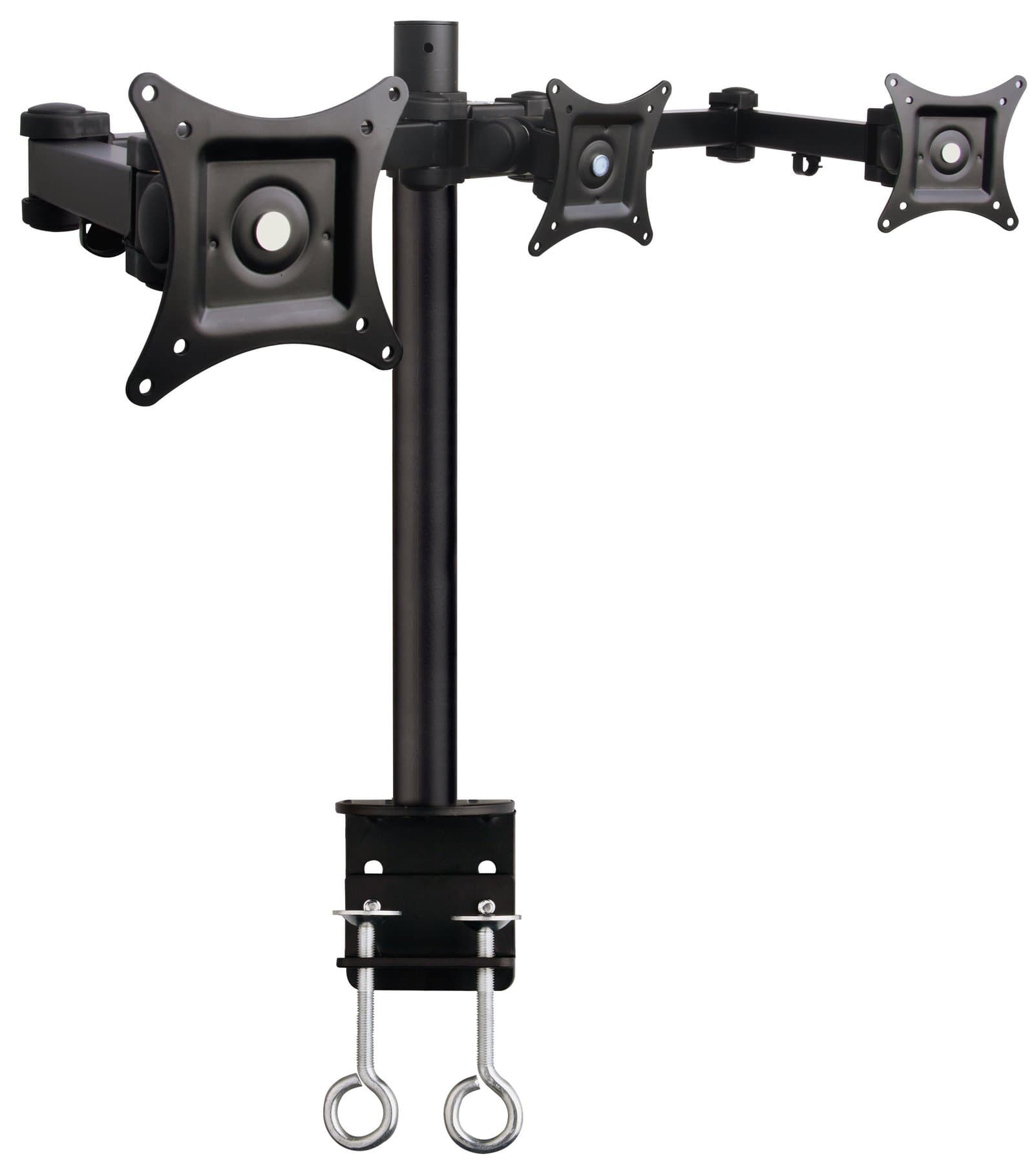 Supporto da Scrivania per 3 Monitor 13-24" con Morsetto - Techly ICA-LCD 482-T