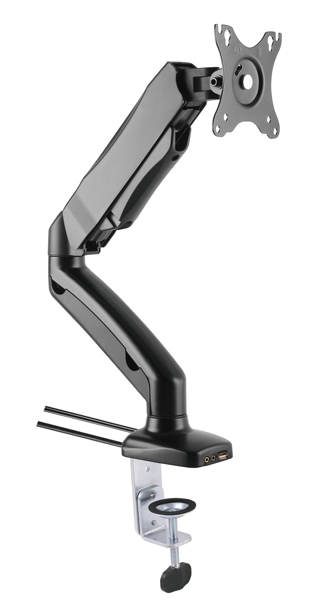 Supporto da Scrivania per Monitor 13-27" con USB e Audio - Techly ICA-LCD 514