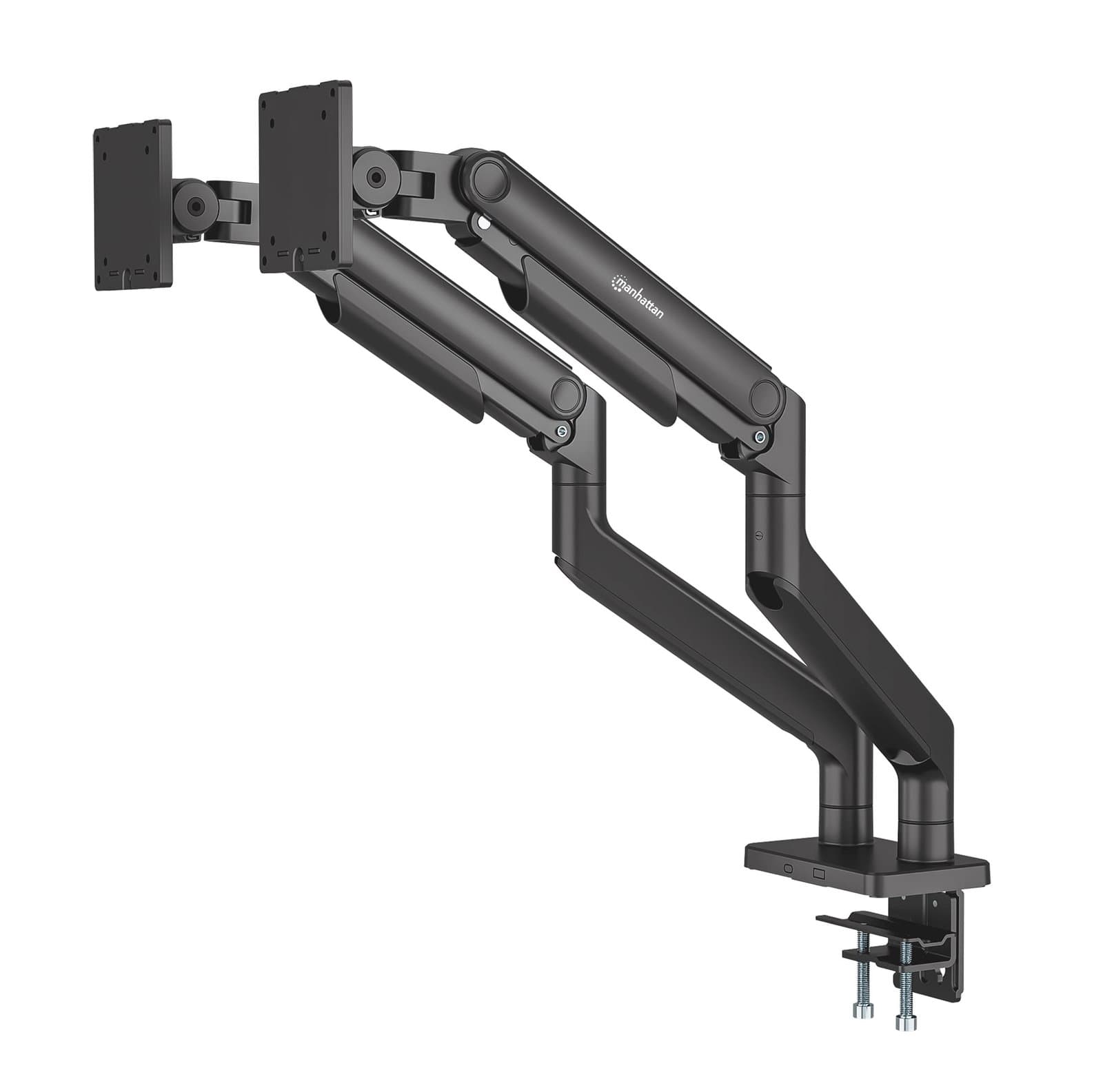 Supporto da Scrivania per Doppio Monitor 17-45" Molla Meccanica - Manhattan ICA-LCD 545