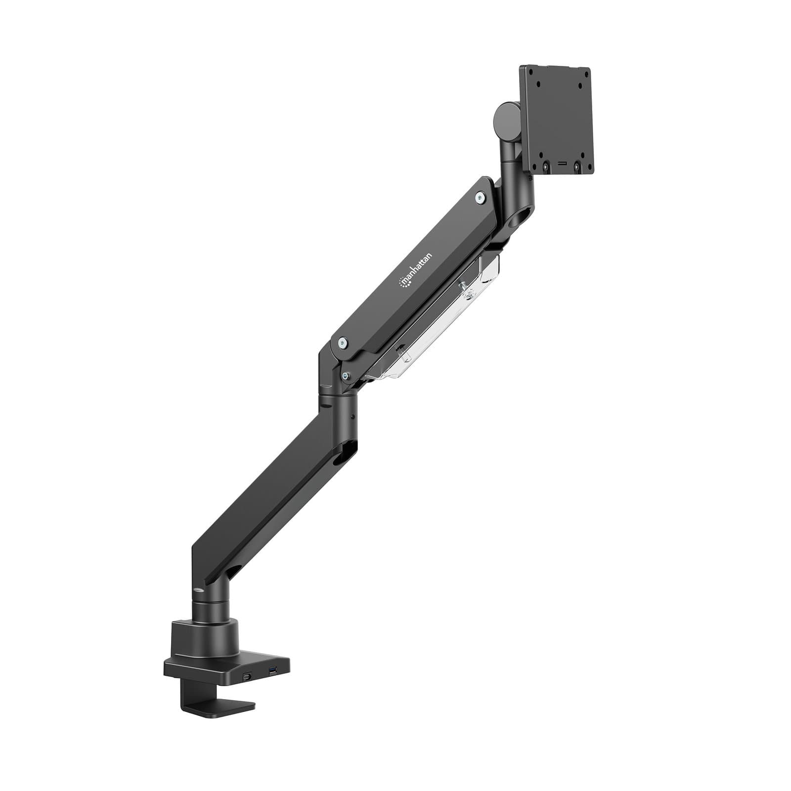 Supporto da Tavolo per Monitor Singolo 17-57" con Molla a Gas in Alluminio - Manhattan ICA-LCD 557
