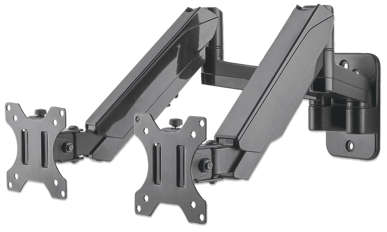 Staffa a Muro con Molla a Gas per Due Monitor 17-32" - Manhattan ICA-LCD G27MH