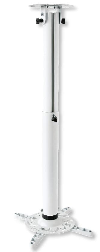 Supporto a Soffitto per Proiettori Estensione 500-770 mm Bianco - Techly ICA-PM 104MW