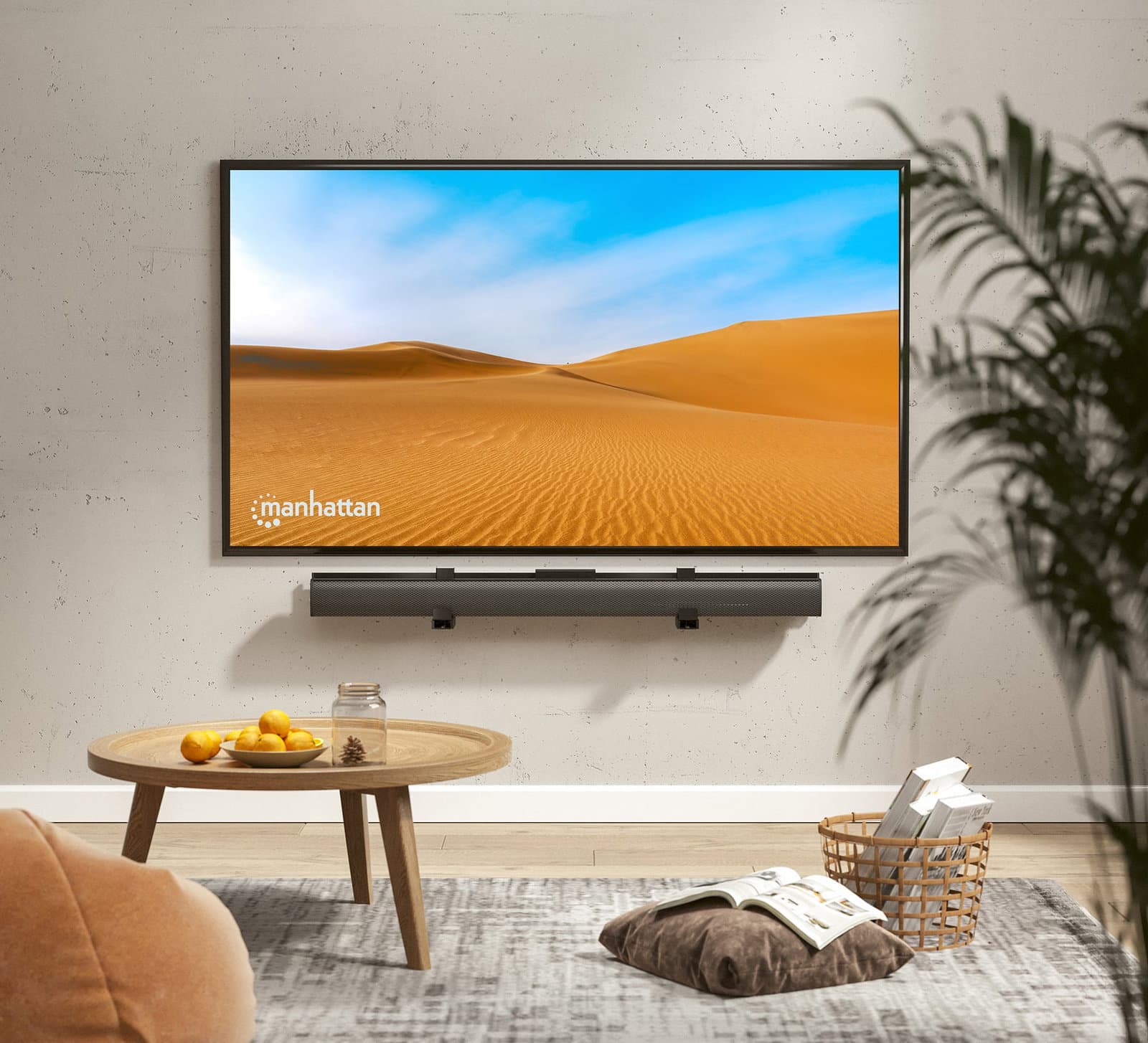 Supporto Universale per Soundbar da Muro Max VESA 800x400 - Manhattan ICA-SP-SB05