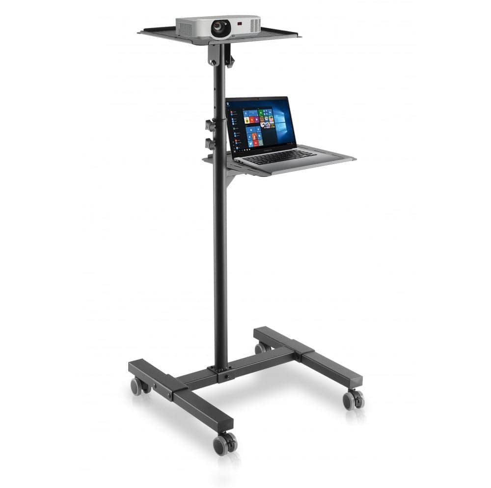 Carrello per Proiettore Notebook Regolabile con Mensola - Techly ICA-TB TPM-10