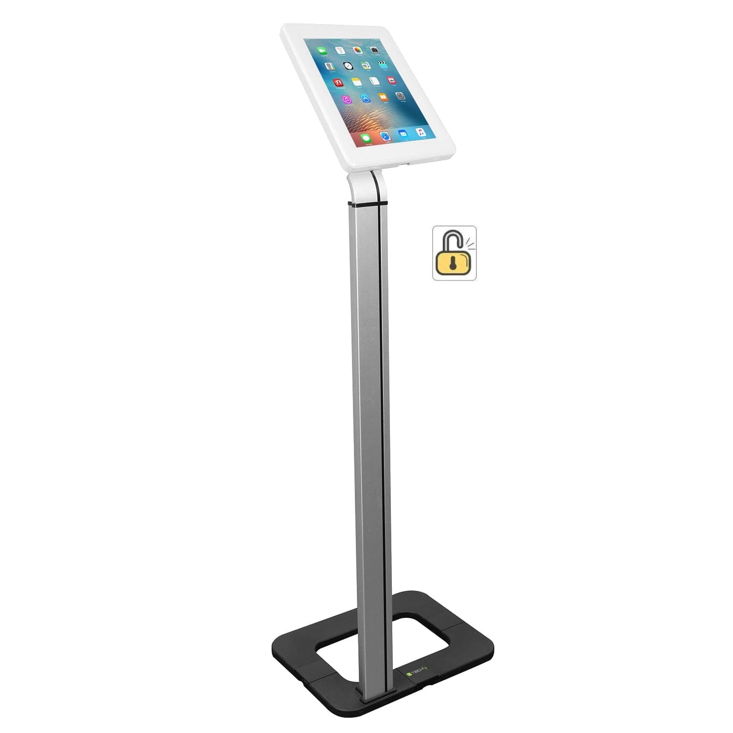 Supporto da Pavimento con Chiave di Sicurezza iPad/Tablet 9.7"-10.1" - Techly NP ICA-TBL 1501