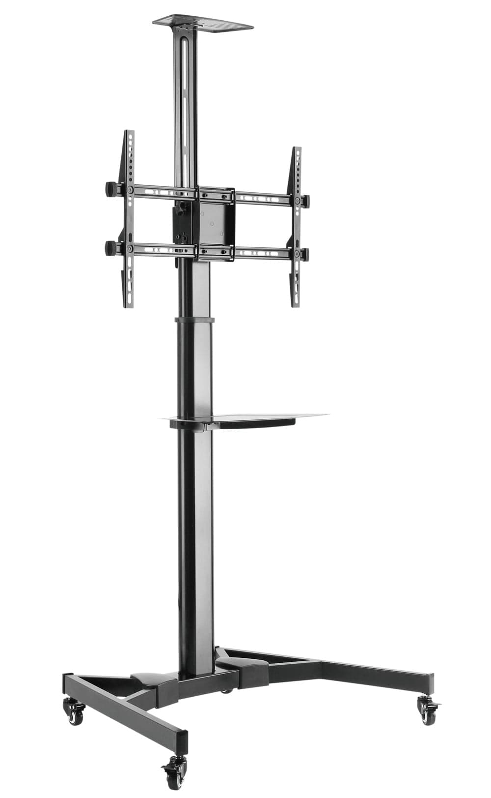 Supporto da Pavimento con Mensola per TV 37"-70" Nero - Techly ICA-TR46