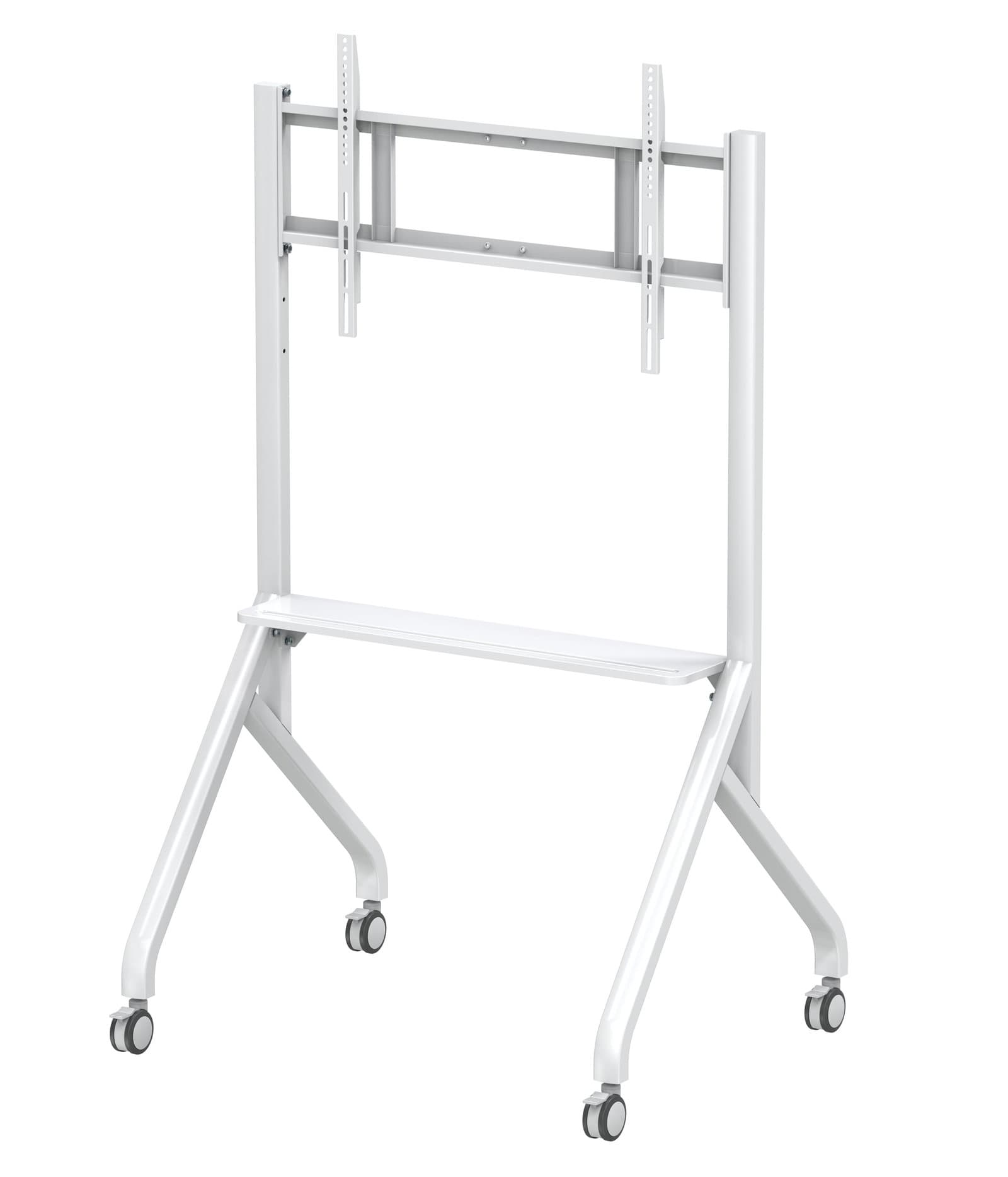 Supporto Mobile da Pavimento Multifunzione per TV LCD/LED/Plasma 55-86'' Bianco - Techly ICA-TR53MW