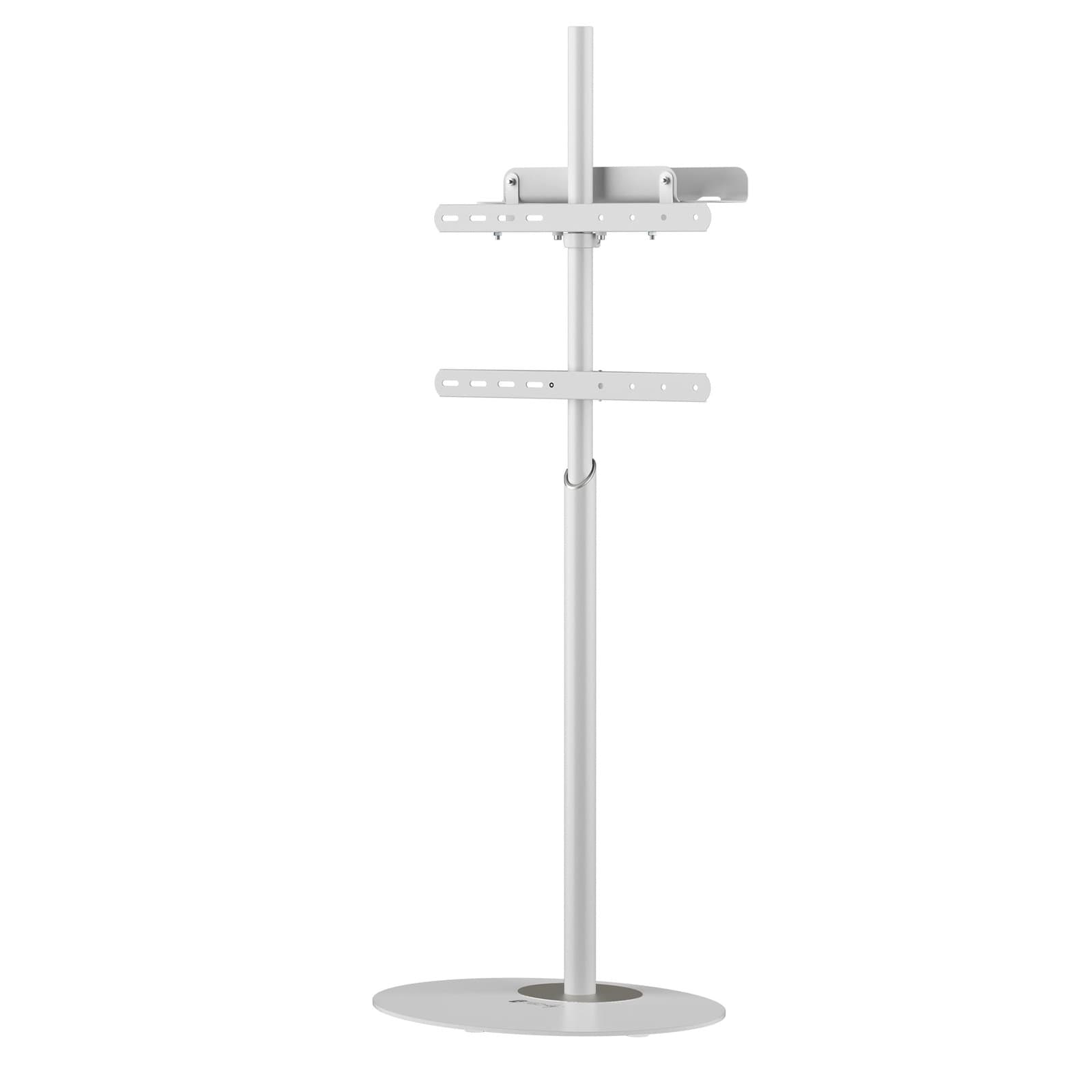 Stand da Pavimento TV 42-65" Base Ovale Bianco - Techly ICA-TR544