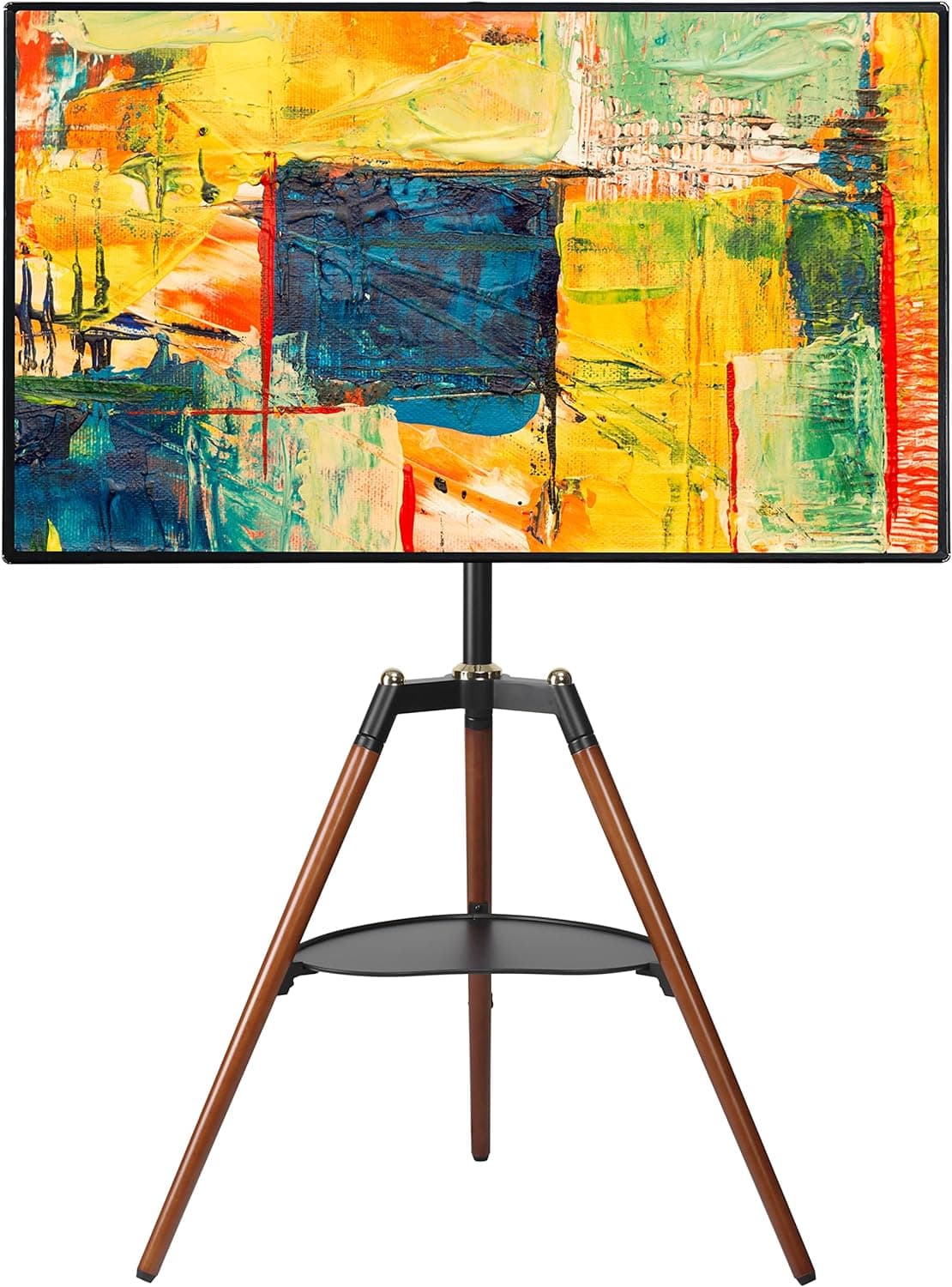 Supporto a Pavimento Cavalletto Tripod per TV 32-65'' con Mensola - Techly ICA-TR58