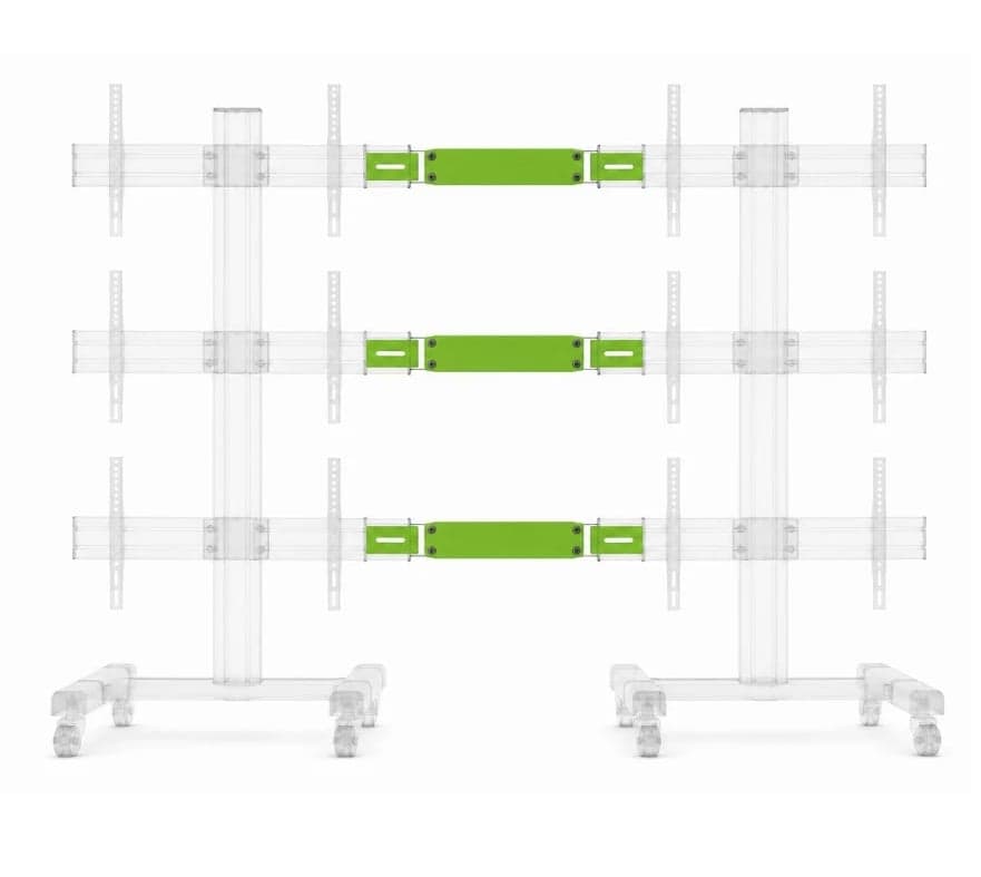 Kit Staffe e Braccio di Giunzione per Supporto Video Wall da Pavimento - Techly ICA-TRXVW-KIT
