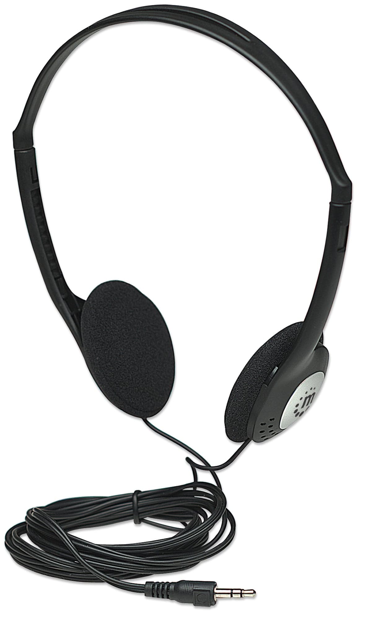Cuffia Stereo con Auricolari Imbottiti Cavo 1,9m Jack 3,5mm - Manhattan ICC SH-481