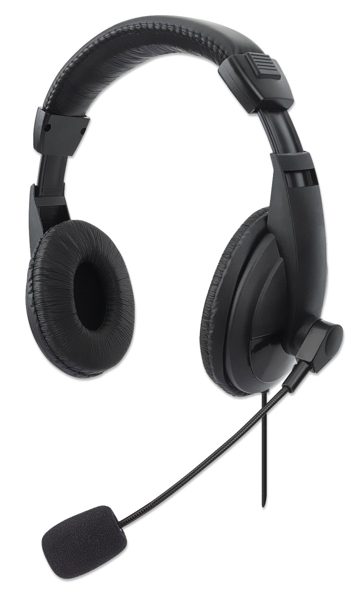 Cuffia Stereo USB con Microfono Flessibile - Manhattan ICC SH-843U