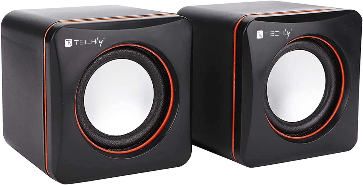Set Altoparlanti Multimediali USB 2.0 e Jack 3,5 mm - Techly ICC SP-320ETY