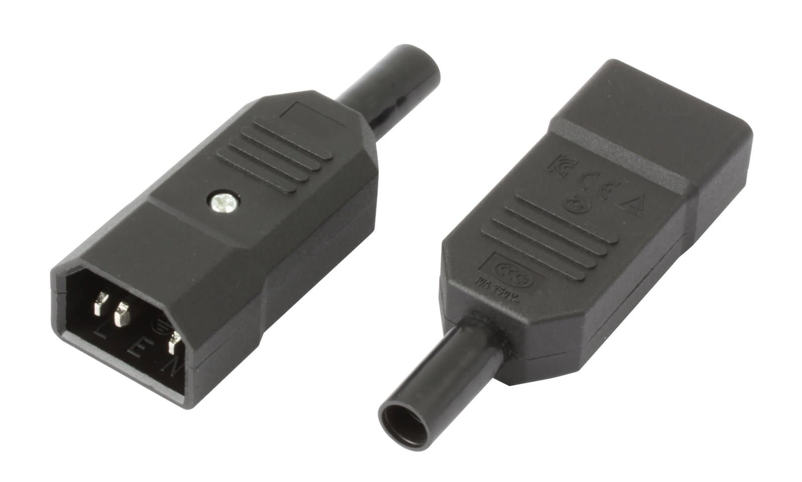 Connettore VDE Maschio C14 - Techly ICC VDE-MTY