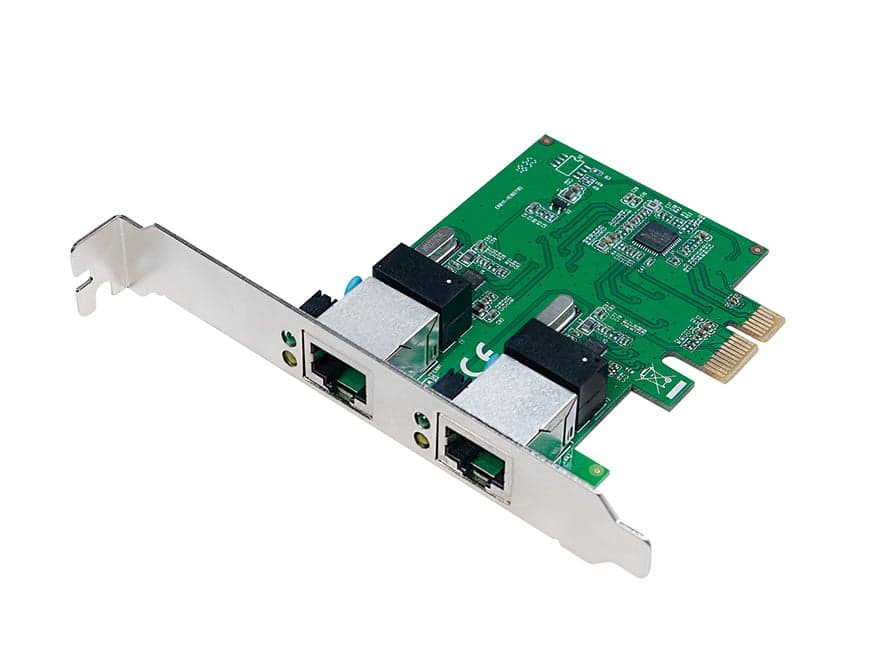 Scheda di rete 2 porte Gigabit PCI Express - Logilink ICC X-GIGA-2LAN