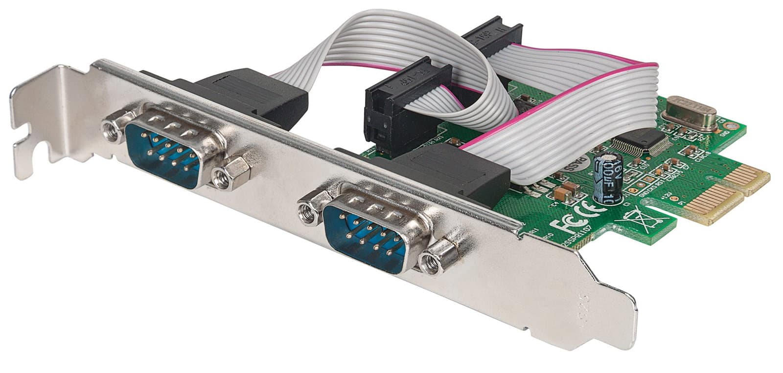 Scheda PCI Express Seriale 2 Porte DB9m - Manhattan ICC X-PCI-2SER2
