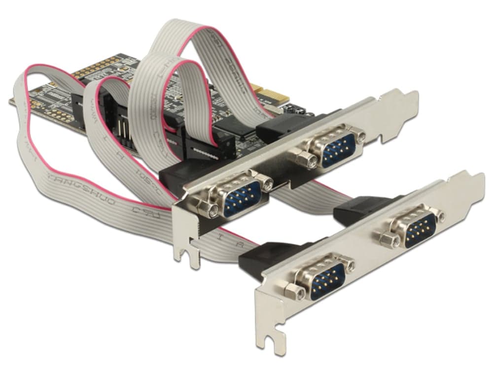 Scheda PCI Express 4 Porte Seriali RS-232 - Delock ICC X-PCI-4SER2D