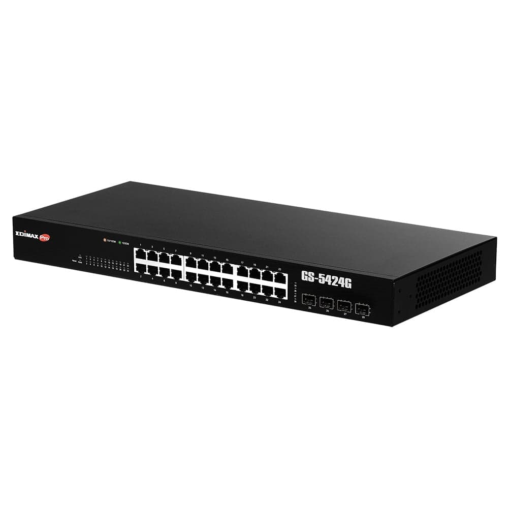 Gigabit Ethernet Switch 24 Porte 4 Slot SFP - Edimax ICE-GS5424G