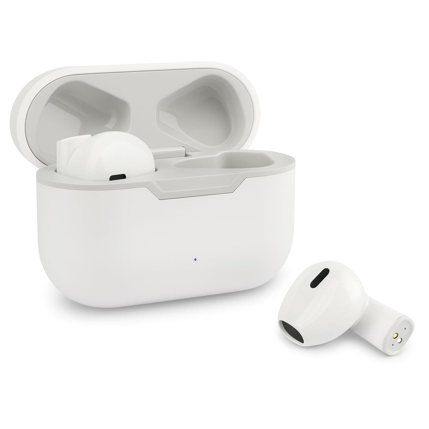 Auricolari Wireless BT V5.1 TWS Riva con Custodia Ricarica Bianco - Fontastic ICFT-261558
