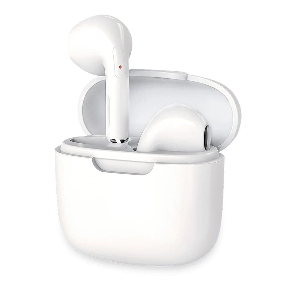 Auricolari true wireless BT 5.1 con custodia di ricarica bianco - Fontastic ICFT-263279