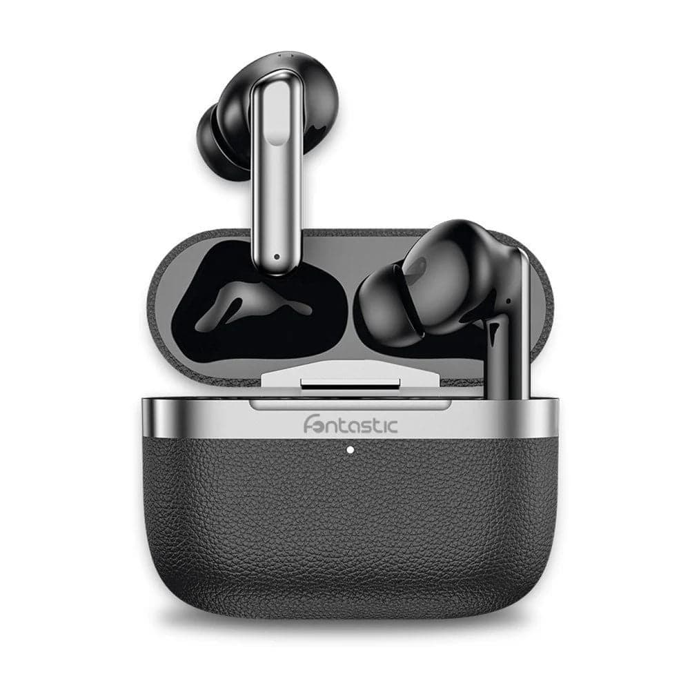 Cuffie Auricolari BT 5.4 TWS con Hybrid ANC + ENC 6 Microfoni Custodia USB-C e Ricarica Wireless Nero - Fontastic ICFT-264740