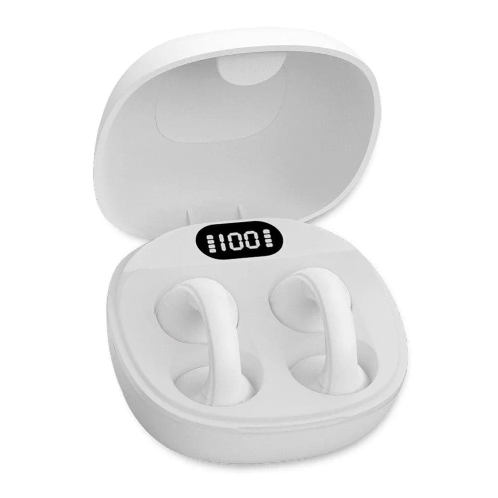Cuffie Auricolari BT 5.4 TWS con Custodia di Ricarica USB-C Smart Touch Screen LCD Bianco - Fontastic ICFT-264757