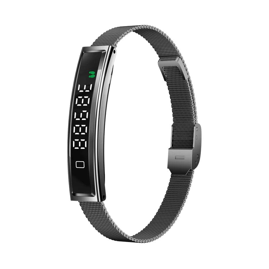 Bracciale Smart Fitness Bluetooth 5.3 Display LED Nero - Fontastic ICFT-265990