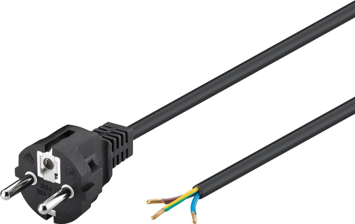 Cavo alimentazione con spina Schuko 1,5m - Goobay ICOC 01-NC-D/A