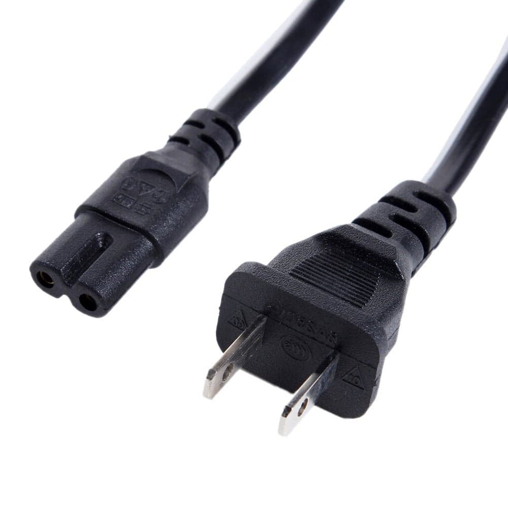 Cavo alimentazione C7 femmina a spina americana NEMA 5-15P 1,8m nero - ICOC 01-NC-USC7