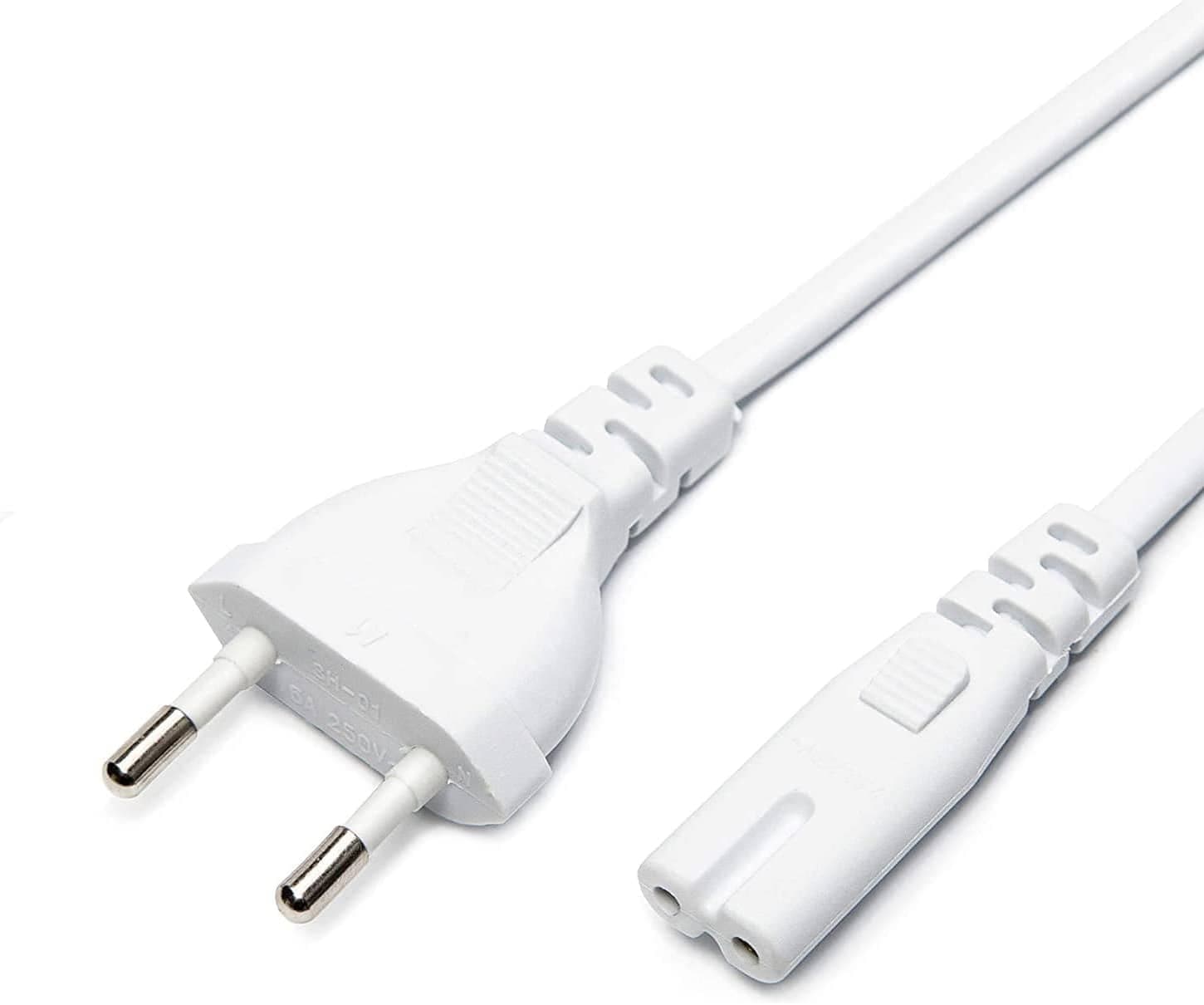 Cavo Alimentazione C7 a Italiana 1.8m Bianco - Manhattan ICOC 02-NC-WH