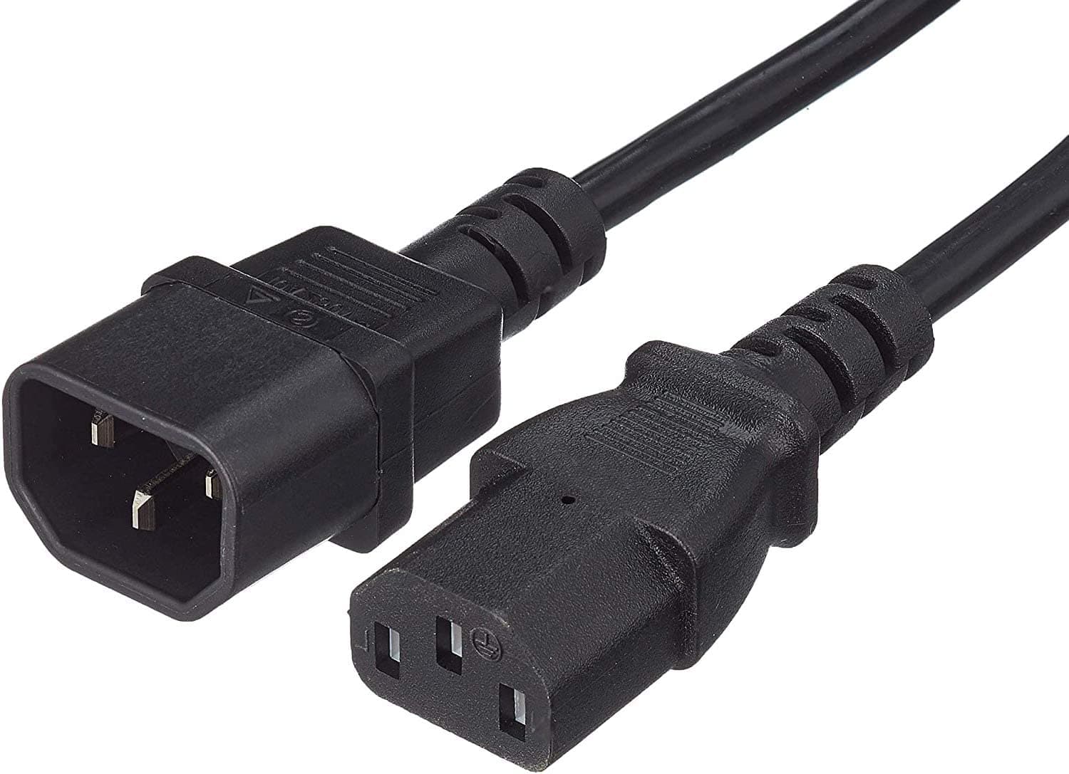 Cavo Prolunga Alimentazione VDE C13 Femmina a C14 Maschio 0,5m Nero - Manhattan ICOC 03-NC-005