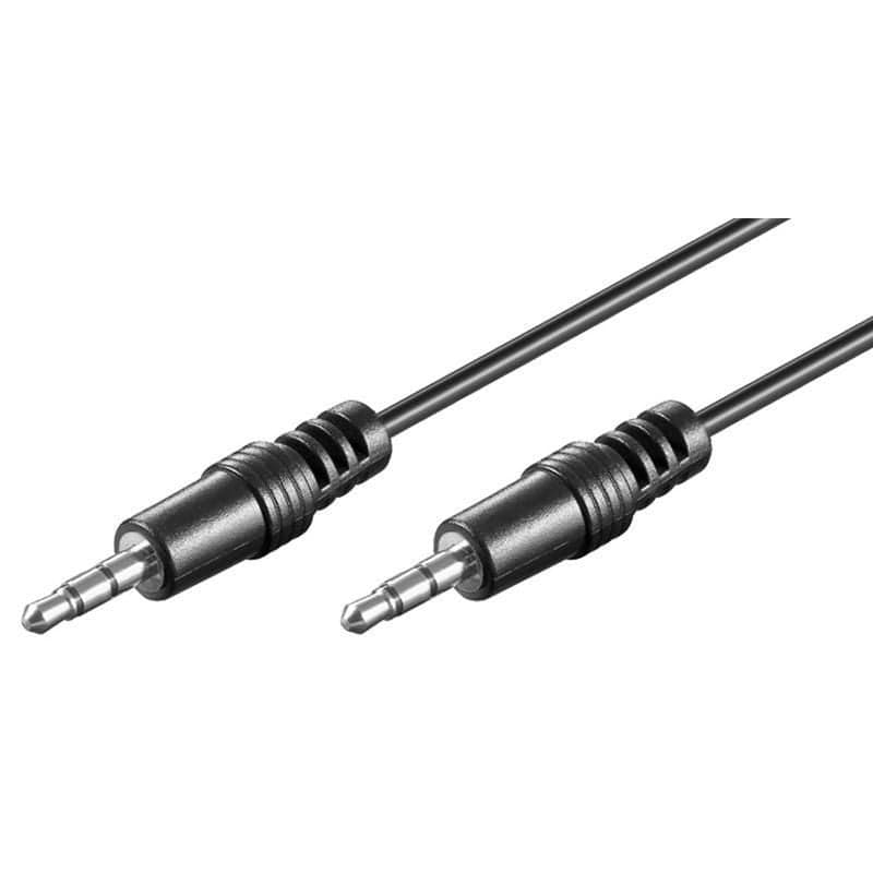 Cavo Audio Stereo Jack 3.5 mm Maschio/Maschio 0,6m - Goobay ICOC 03-SB-HP-006