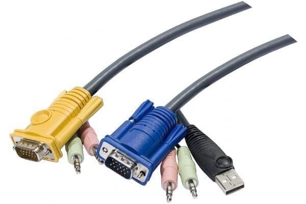 Cavo per KVM HD15 a USB con Audio 5m - Aten ICOC 2L-5305U