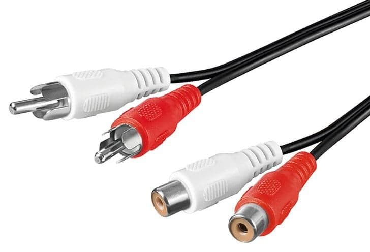 Cavo Prolunga M/F 2xRCA 10m - Goobay ICOC 2RCA-M/F-100